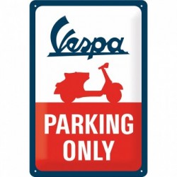 Placa metalica - Vespa - Parking Only- 20x30 cm